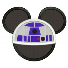Mickey Mouse Star Wars 4 Applique Machine Embroidery Design